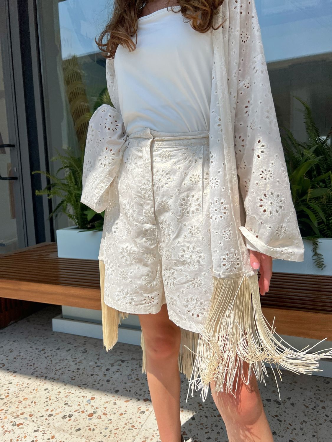 Seaside Fringy Set in Gold