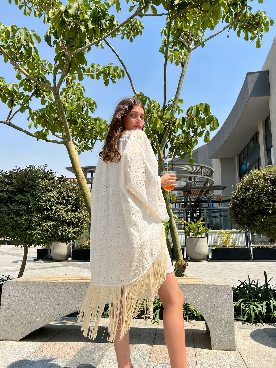 Seaside Fringy Set in Gold