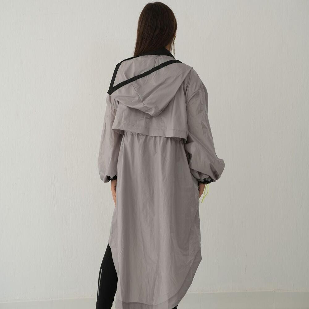 Waterproof Rain Coat in Silver