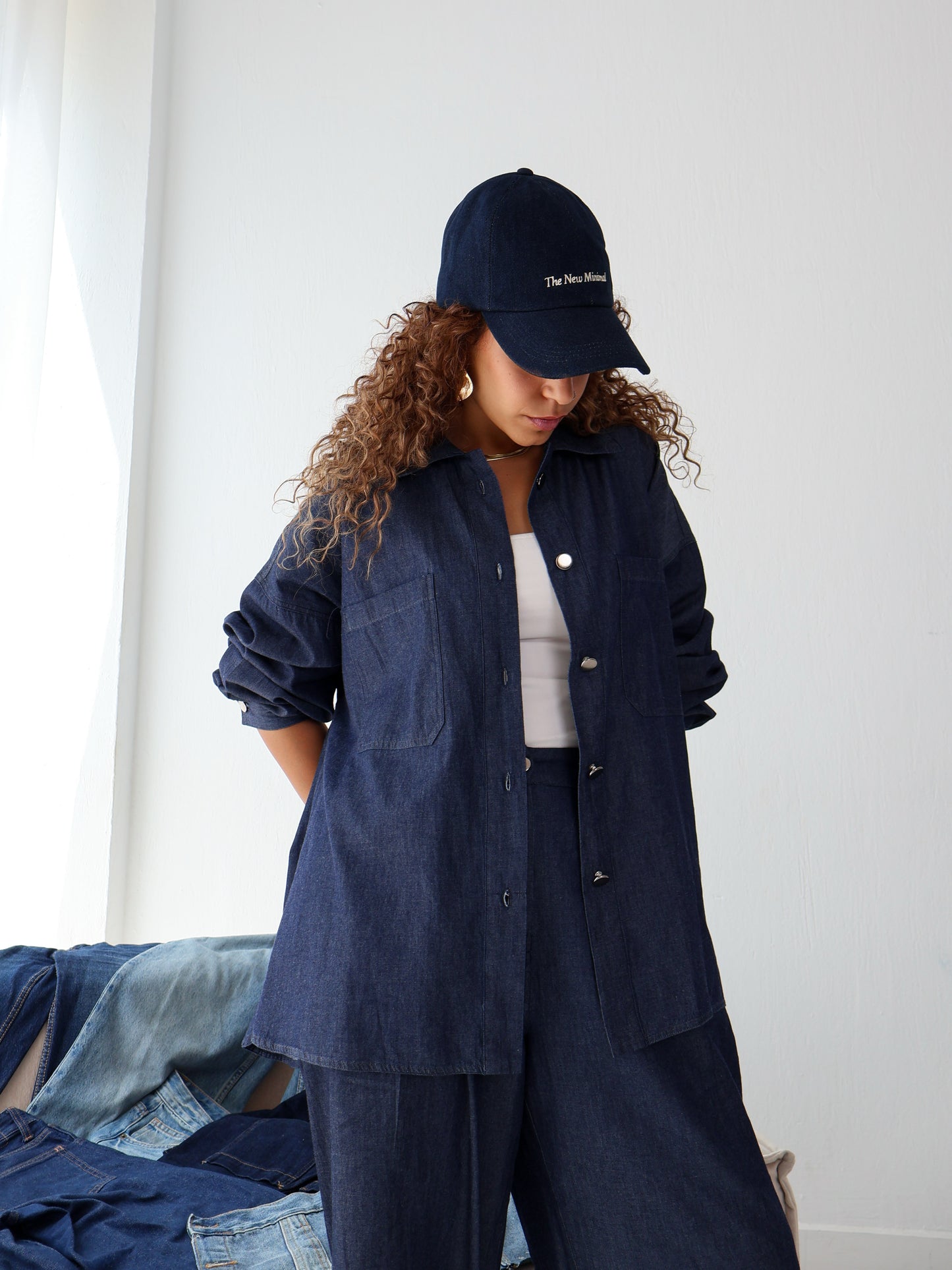 True Blue Denim Set in Blue Black Jeans