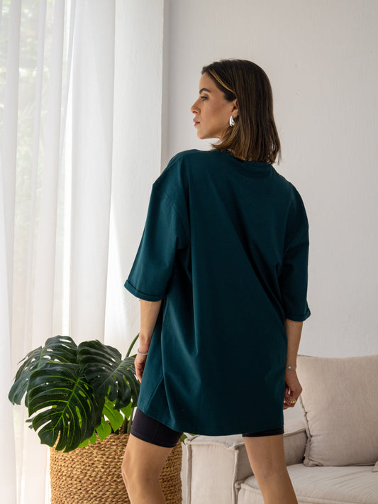 Signature Tee in Teal Green