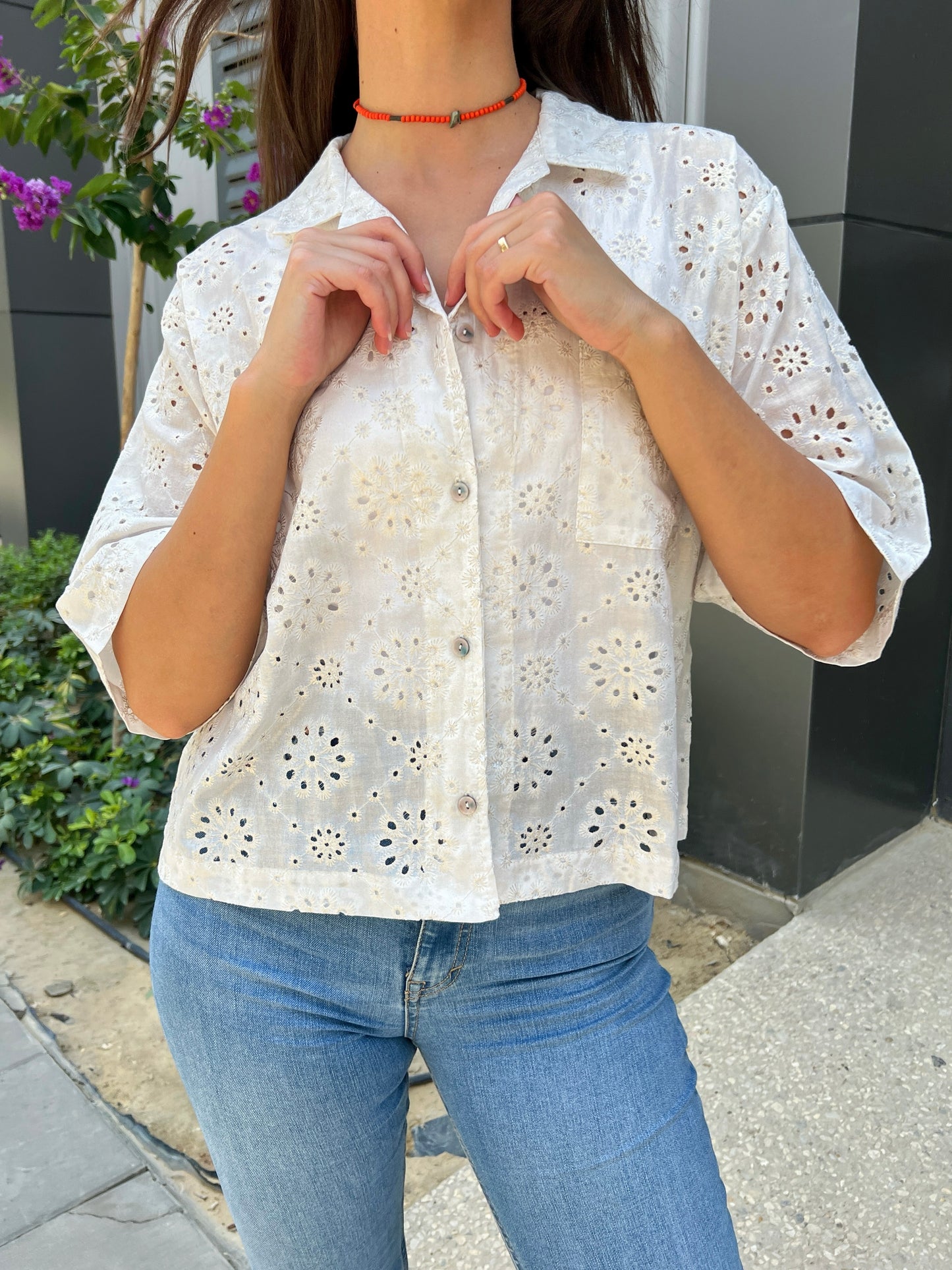 Summer Glow Shirt in Shimmery Gold