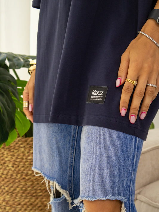 Signature Tee in Navy Blue