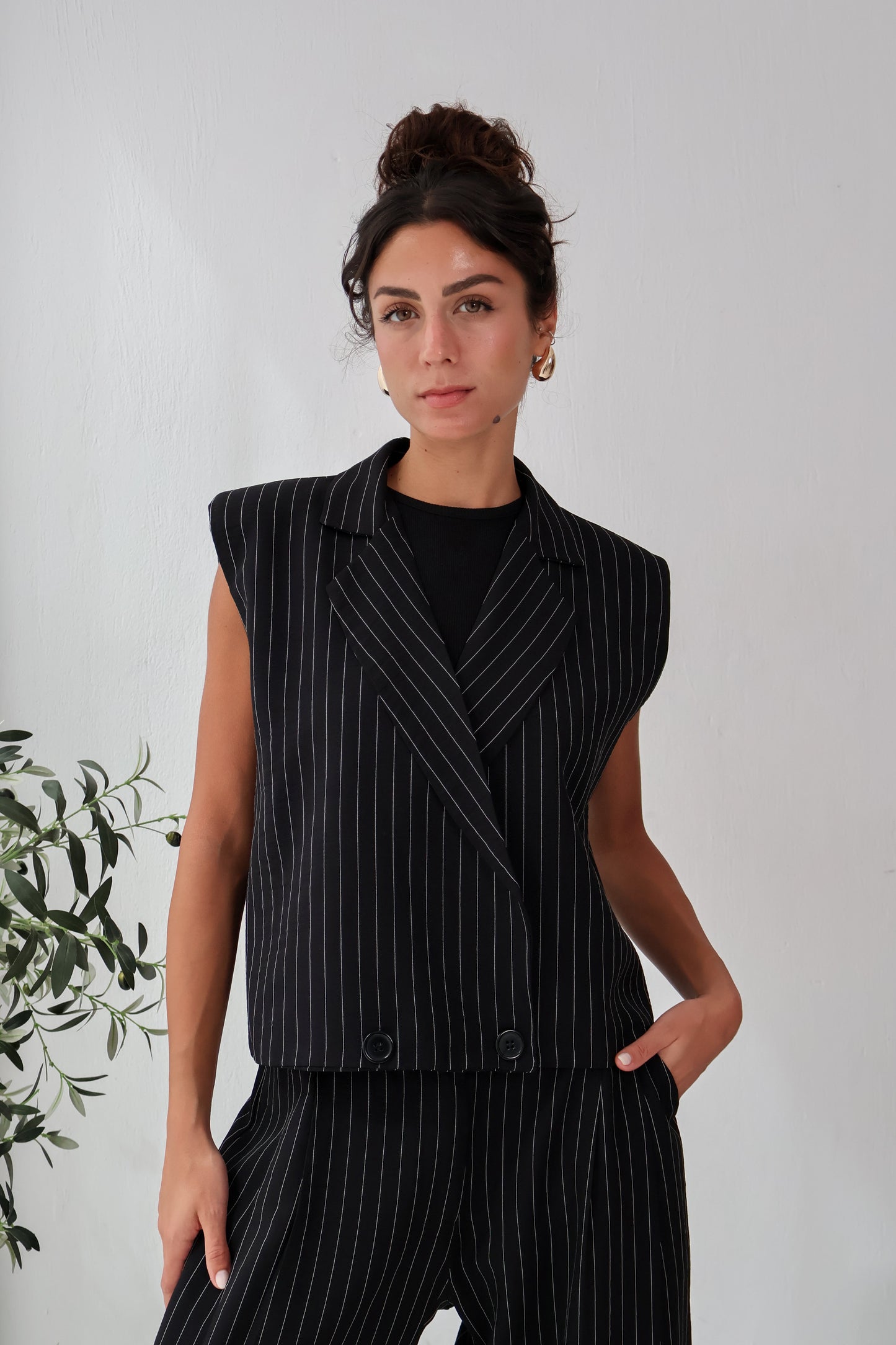 Sandbar Linen Set in Black