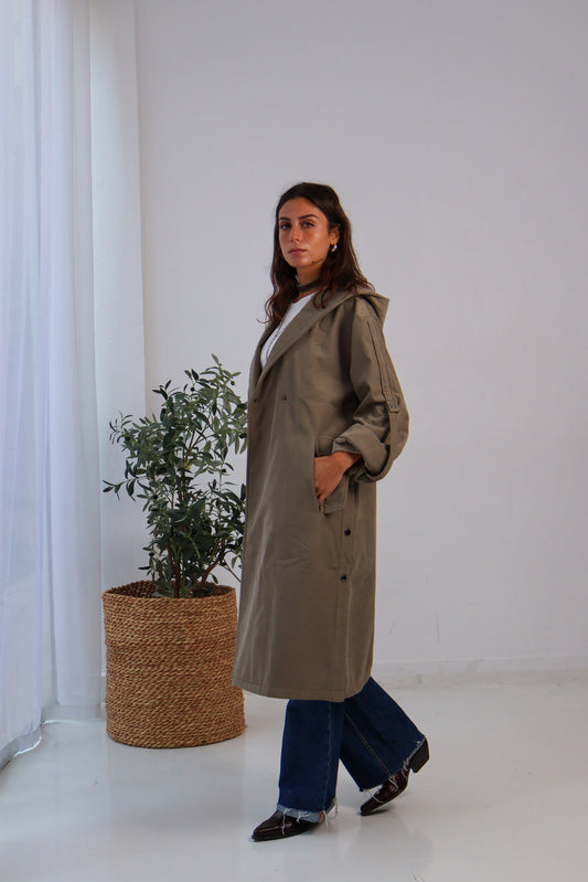 Haven Coat in Olive