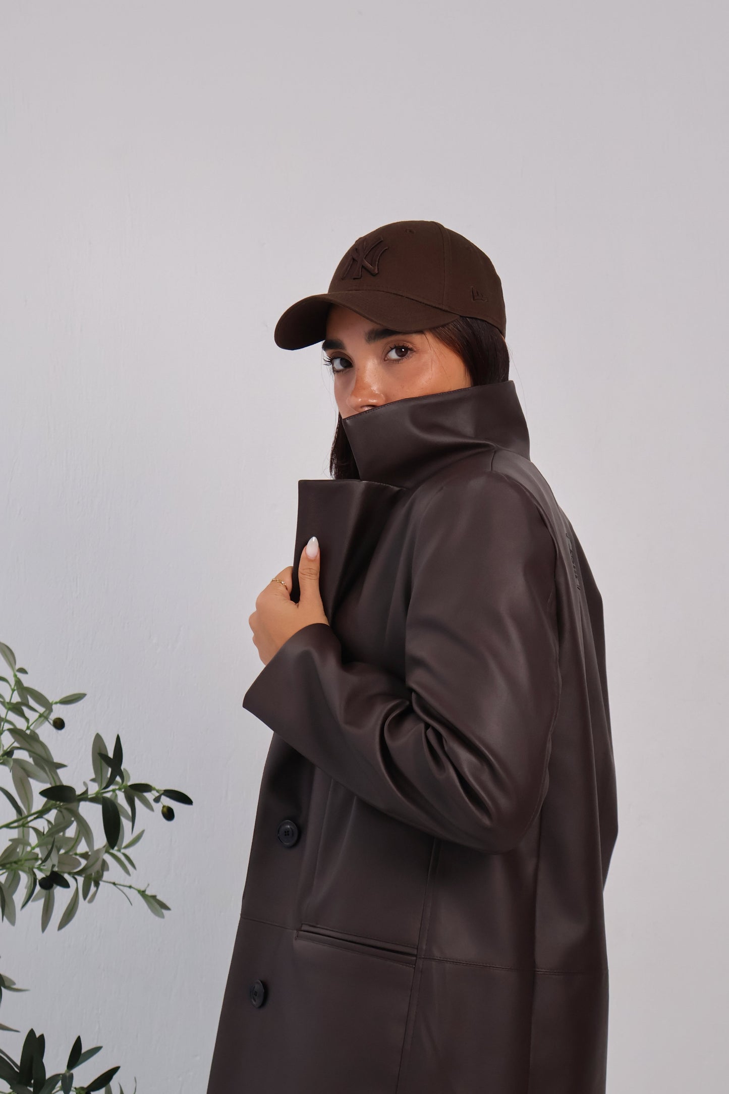 Rusted Calm Coat in Brown