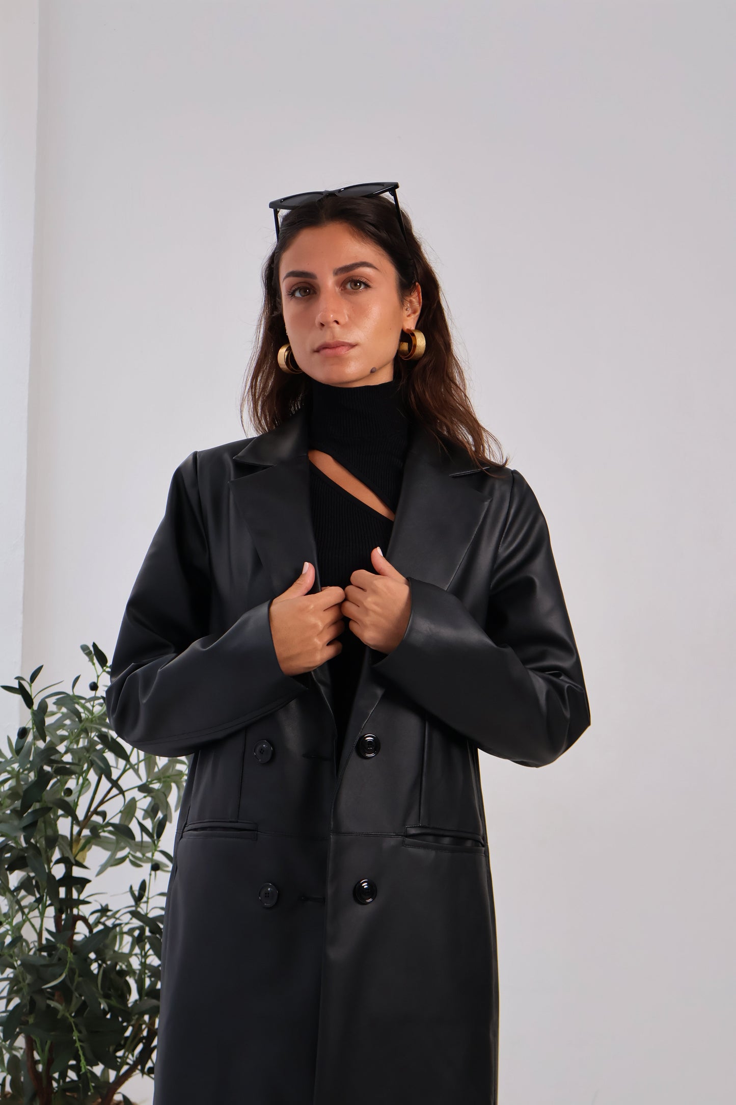 Rusted Calm Coat in Black