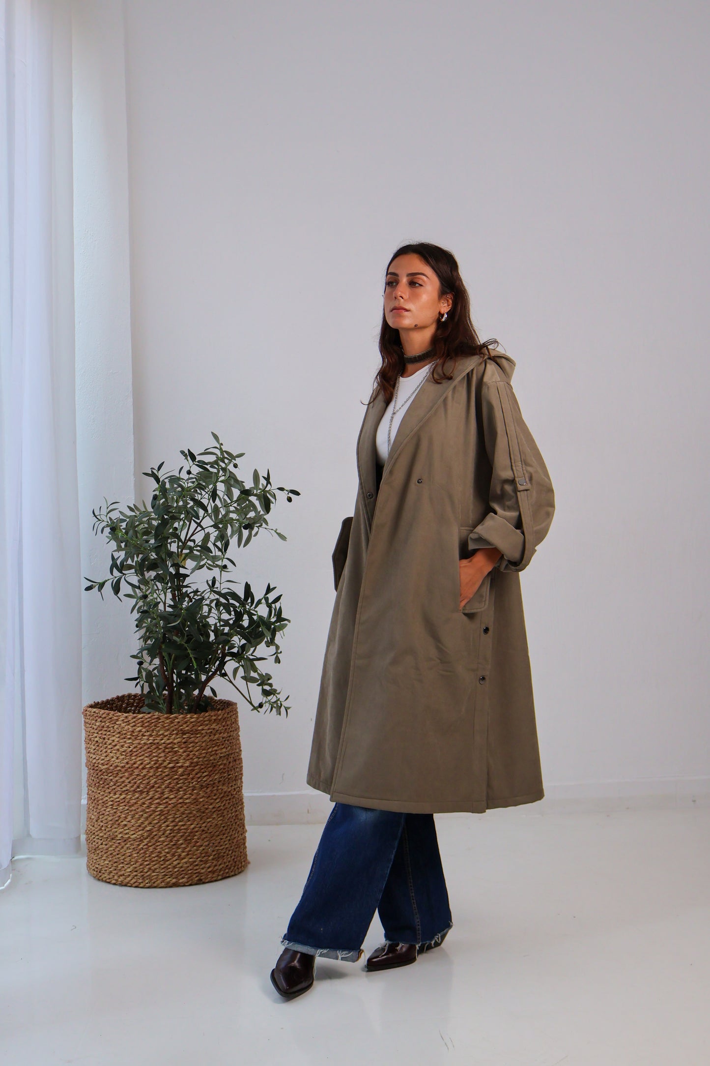 Haven Coat in Olive