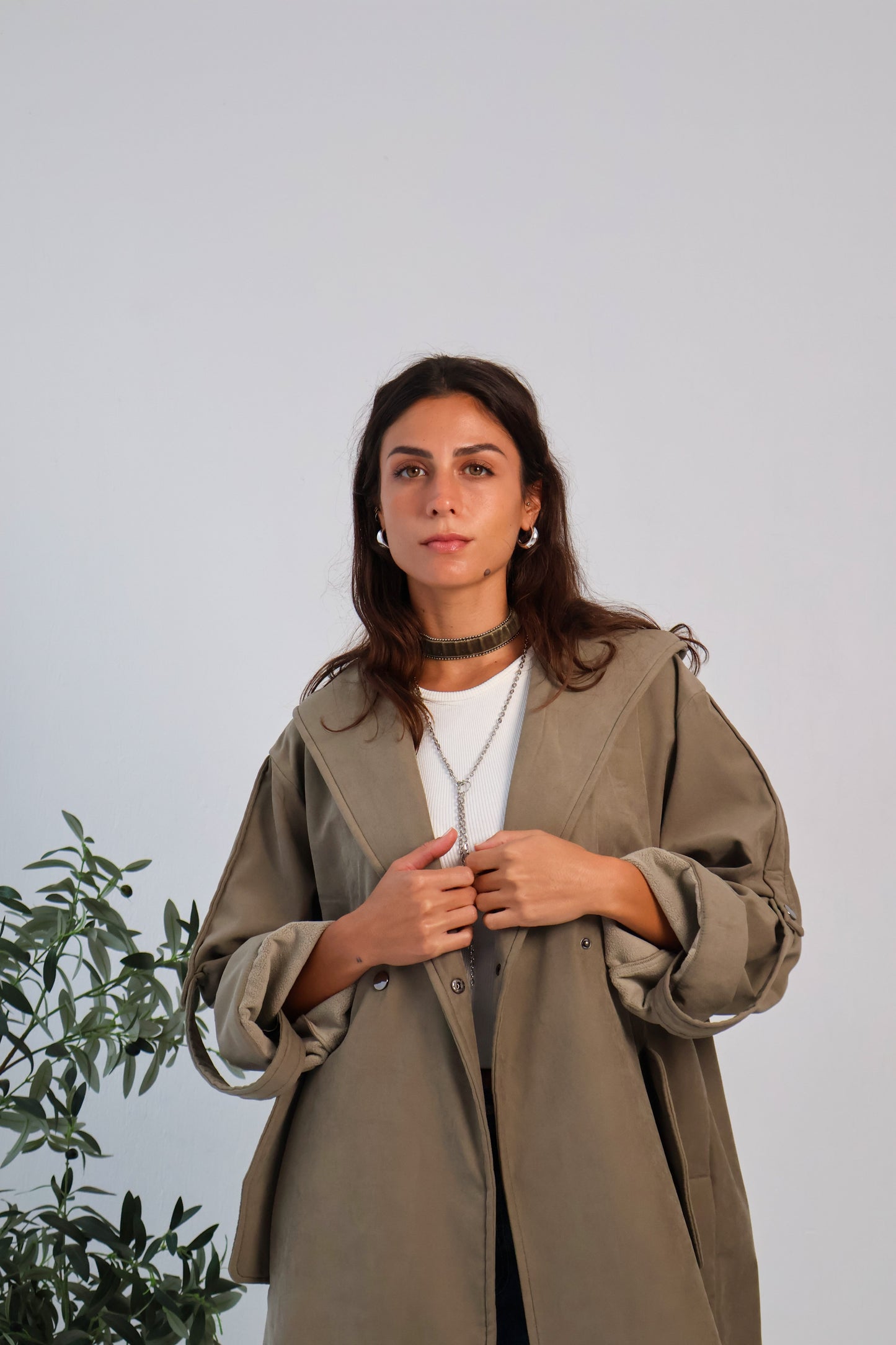 Haven Coat in Olive