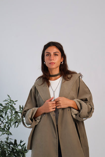 Haven Coat in Olive