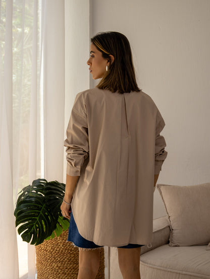 Infinite Basic Shirt in Beige