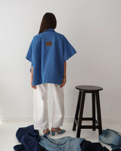 Denim Delight Vest in Blue