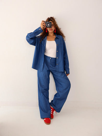 True Blue Denim Set in Light Jeans