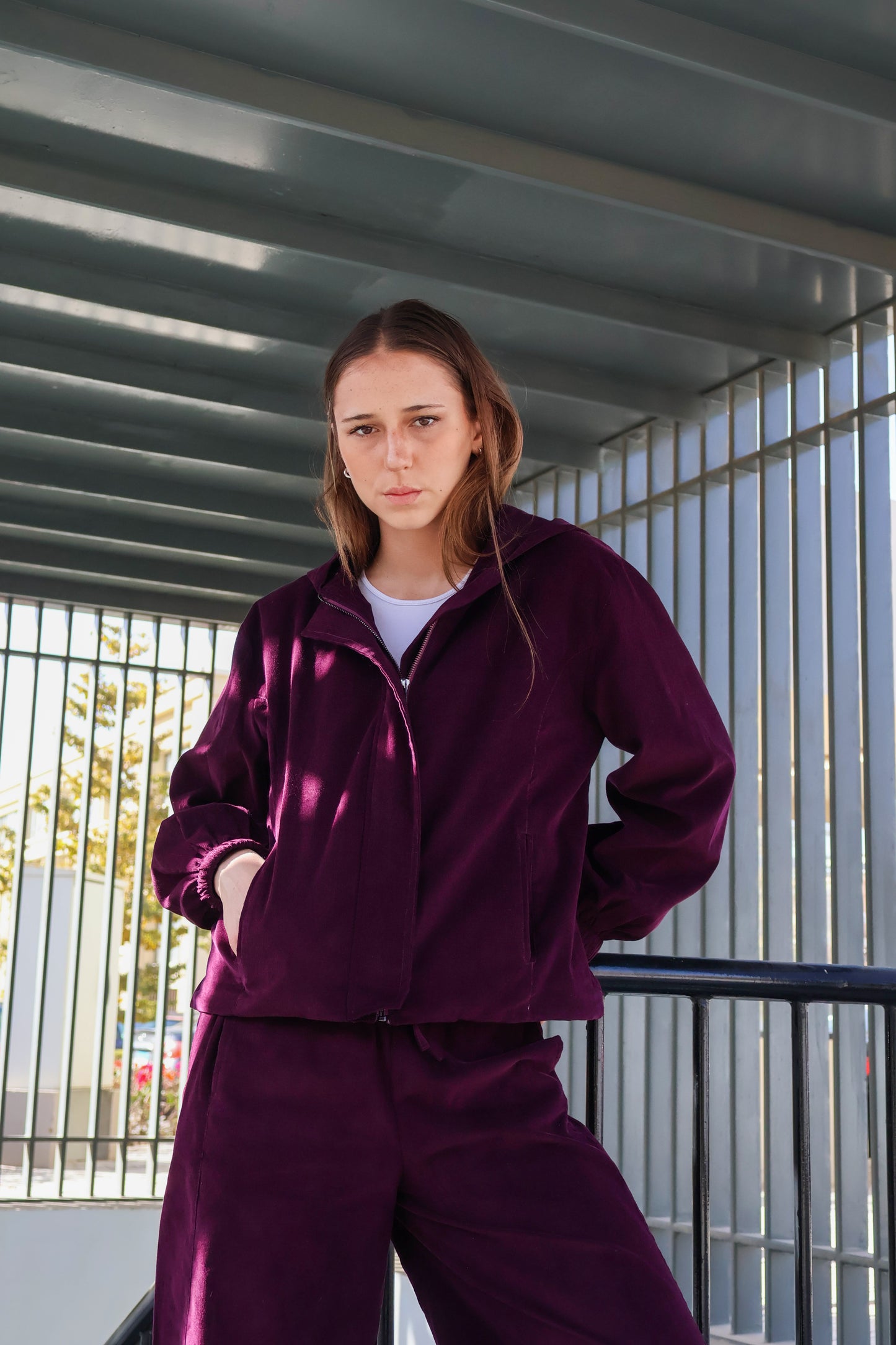 Velvet Grace Set in Burgundy