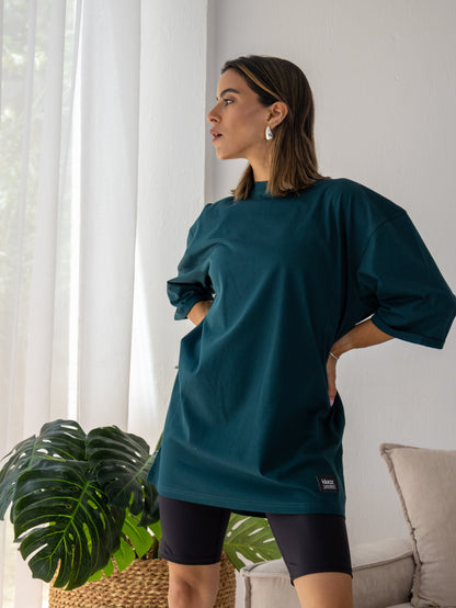 Signature Tee in Teal Green