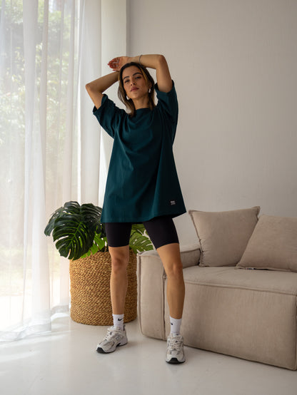 Signature Tee in Teal Green