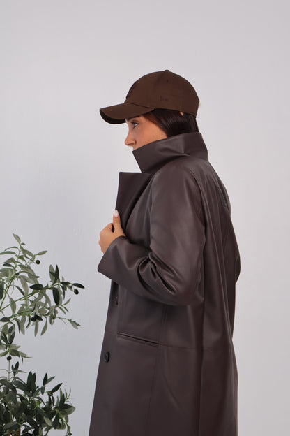 Rusted Calm Coat in Brown