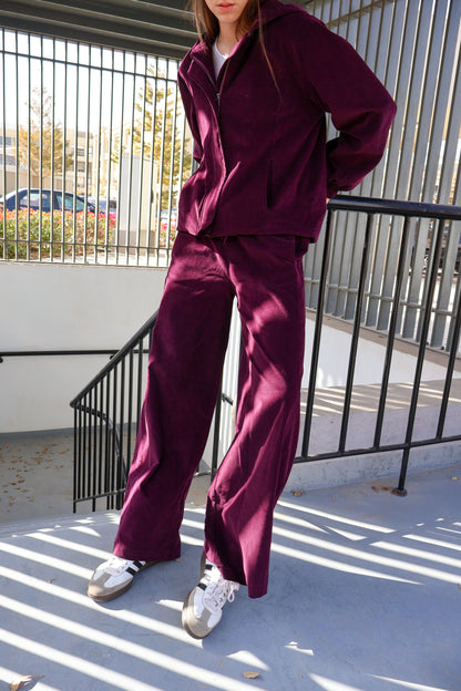 Velvet Grace Set in Burgundy