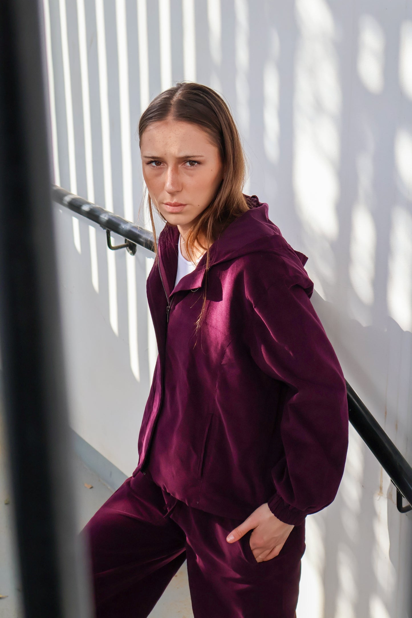 Velvet Grace Set in Burgundy