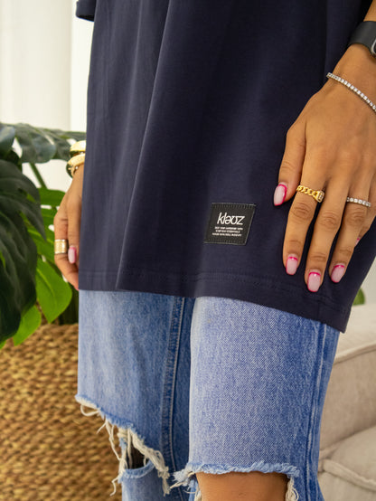 Signature Tee in Navy Blue