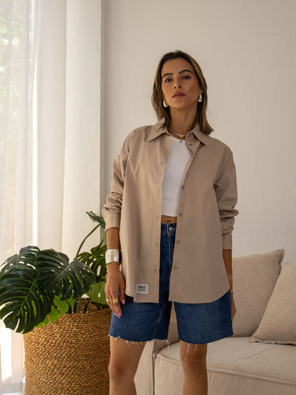 Infinite Basic Shirt in Beige