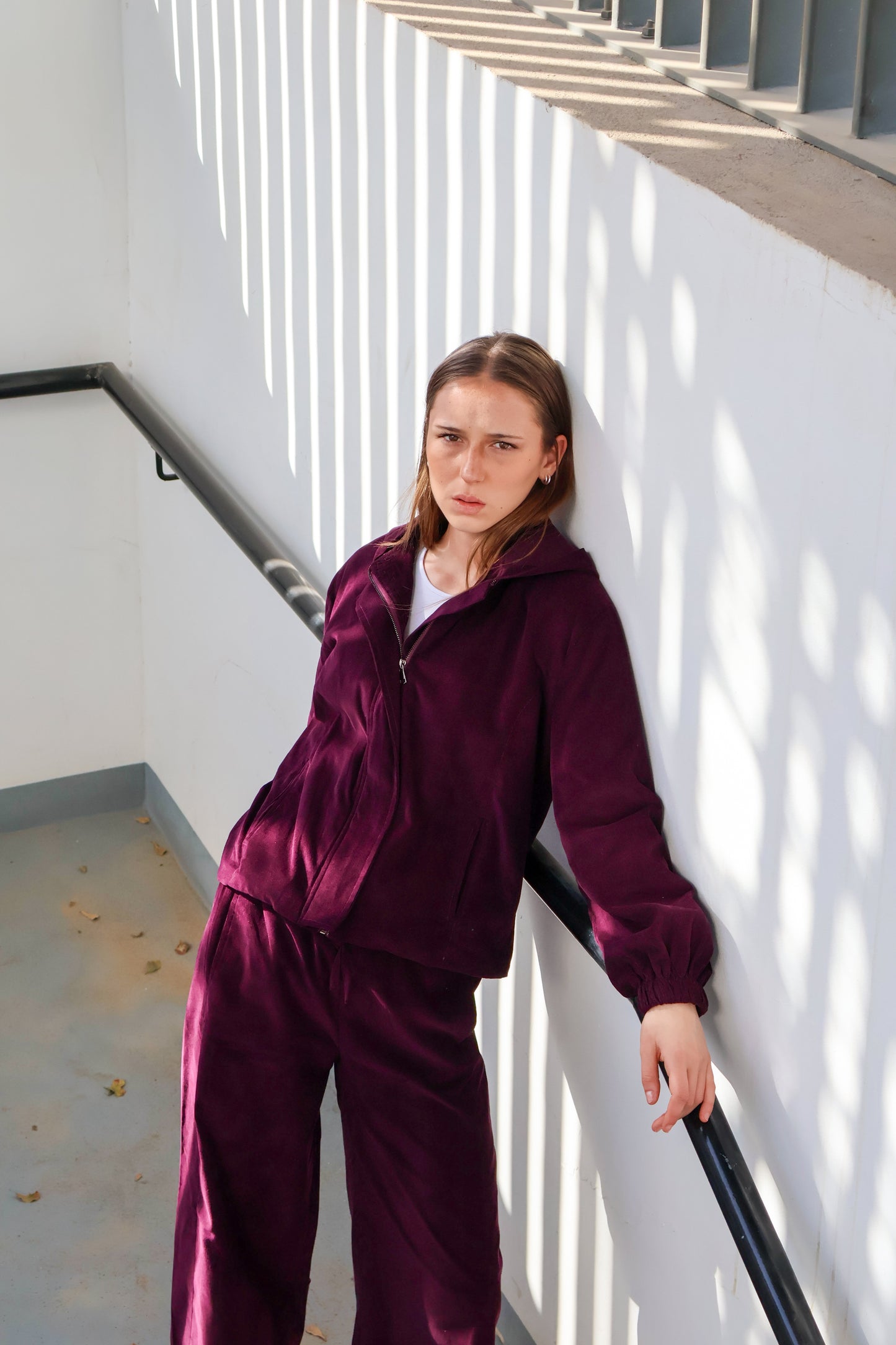 Velvet Grace Set in Burgundy