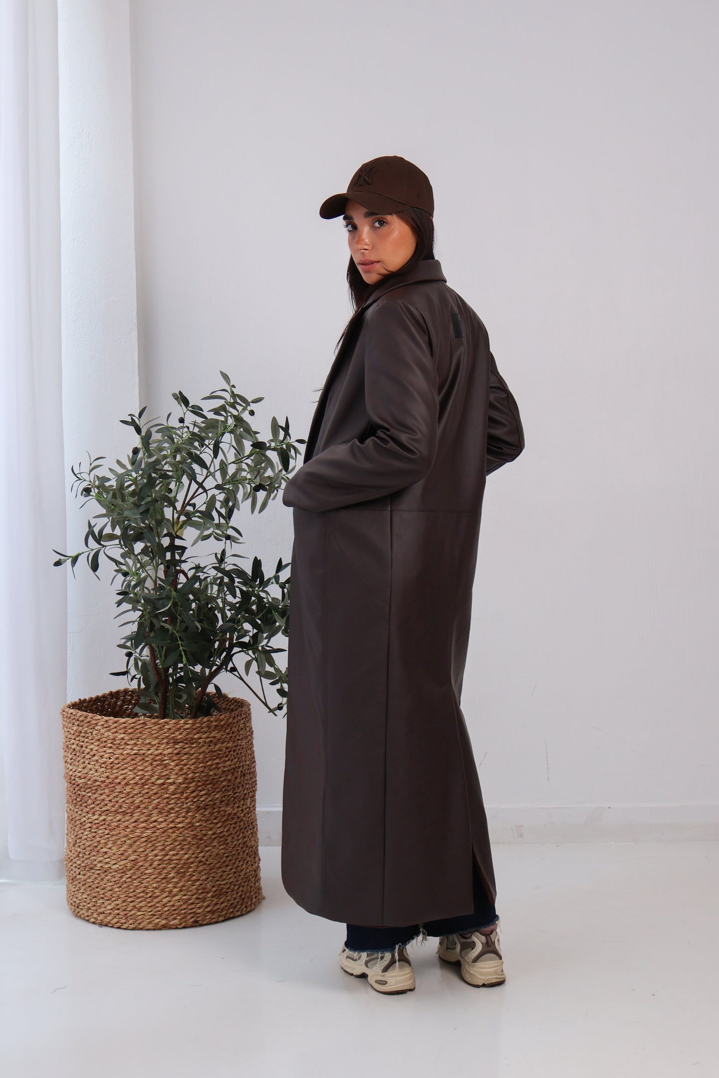 Rusted Calm Coat in Brown