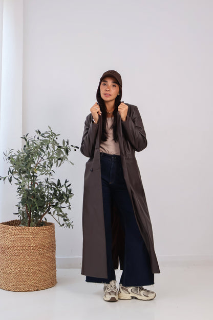 Rusted Calm Coat in Brown