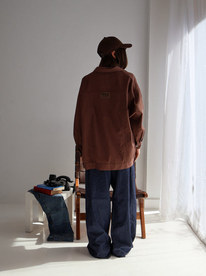 Lazy Jeans Jacket in Brown
