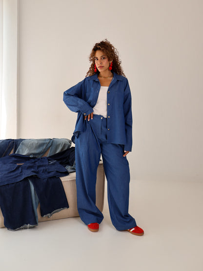 True Blue Denim Set in Light Jeans