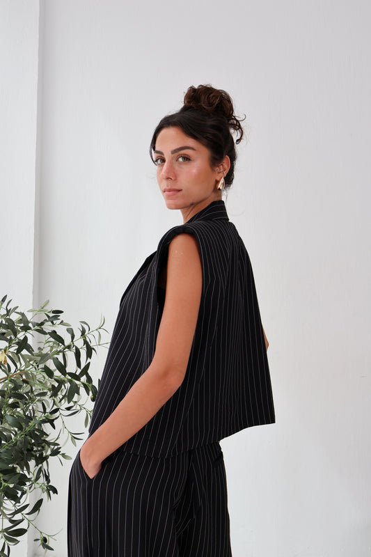 Sandbar Linen Set in Black