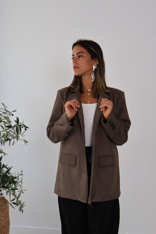 Rustline Blazer in Brown