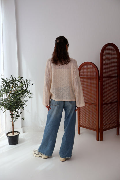 Aurea Knit Top in Beige