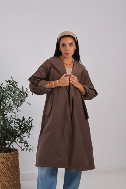 Haven Coat in Brown