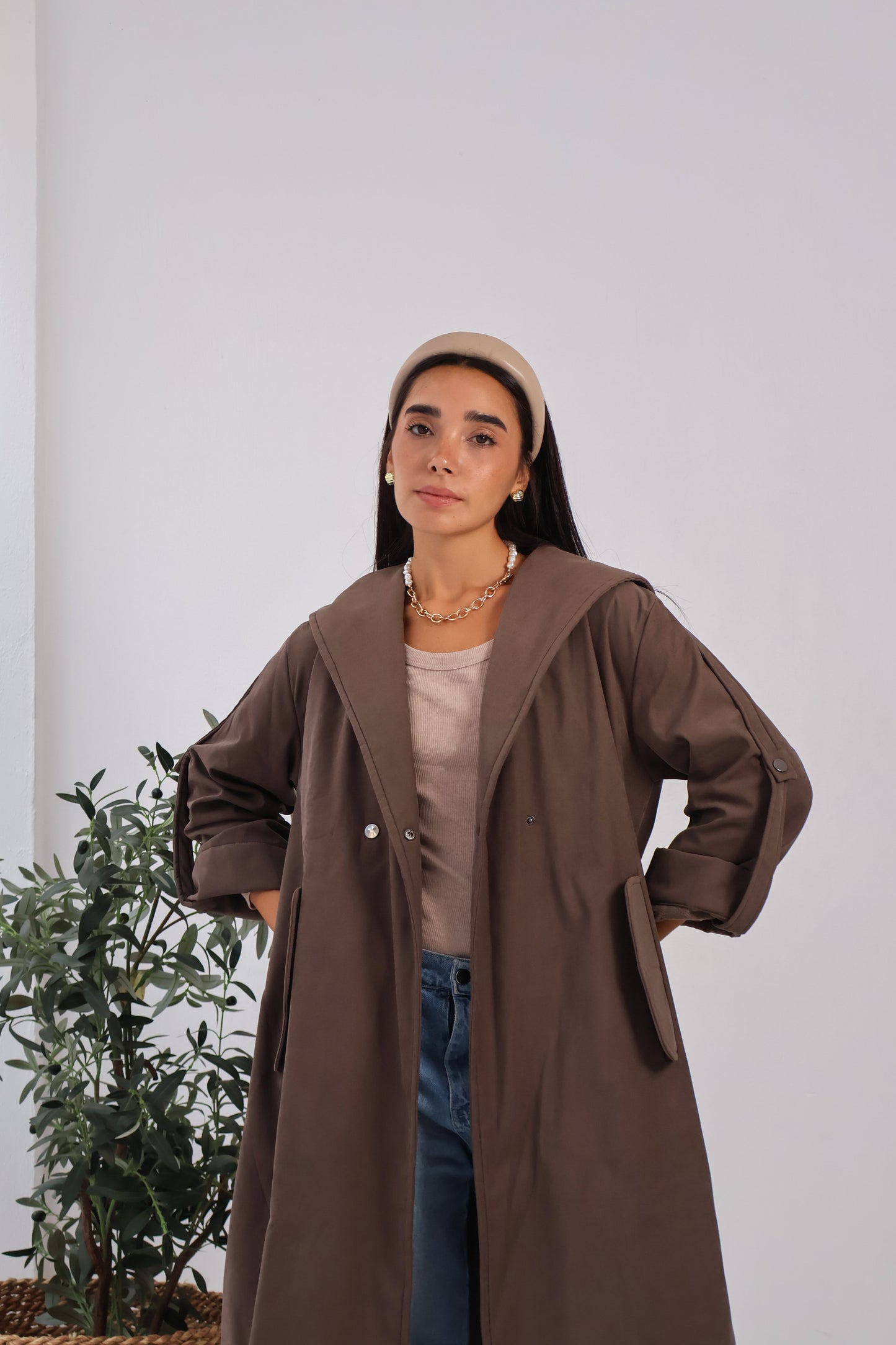 Haven Coat in Brown