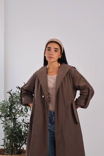 Haven Coat in Brown